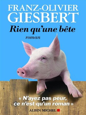 cover image of Rien qu'une bête